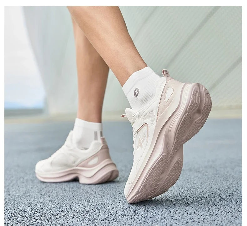 XTEP Running Shoes For Women 2025 Summer New Elastic Comfortable Wear-Resistant Training Professional Sports Shoes 875218110067