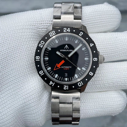 STEELFLIER SF793 NEW Automatic Mechanical Luxury Wristwatch NH34 Movement Synthetic Sapphire 20Bar Waterproof Men Luminous Watch