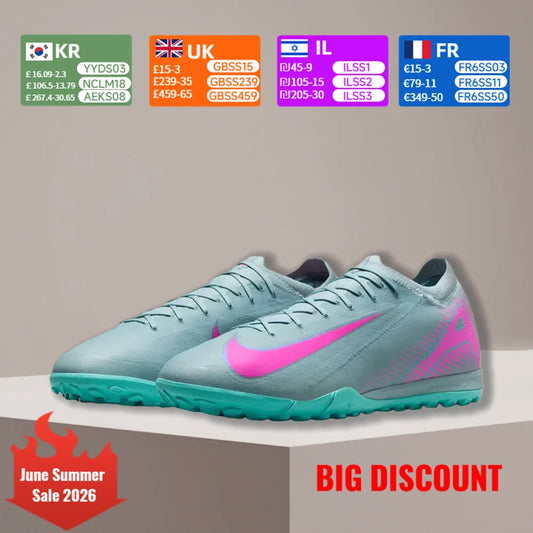 Nike Mercurial Vapor 16 Pro TF Unisex Soccer Cleats | Speed Control & Agility Grip | Artificial Turf Football Shoes FQ8687-301