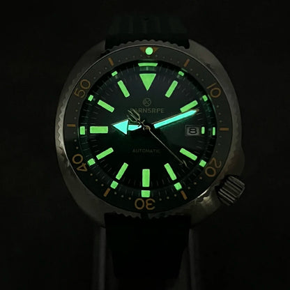 PARNSRPE Diver's Luxury Men's Watch Small Abalone Automatic Mechanical Watch Movement Aseptic Dial Sapphire Glass