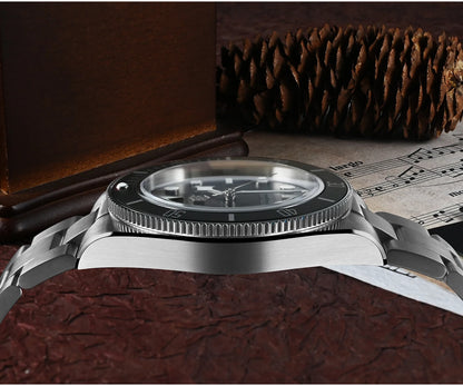 San Martin 40mm NH35 Automatic Men Diving Watch 20ATM Waterproof BB58 Sapphire Wristwatch BGW-9 C3 Luminous Reloj SN0008C/D