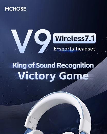MCHOSE V9 Pro Electronic Sports Headset Three Mode Game USB Wireless 7.1 Channel Surround Sound Portable Headset with Microphone