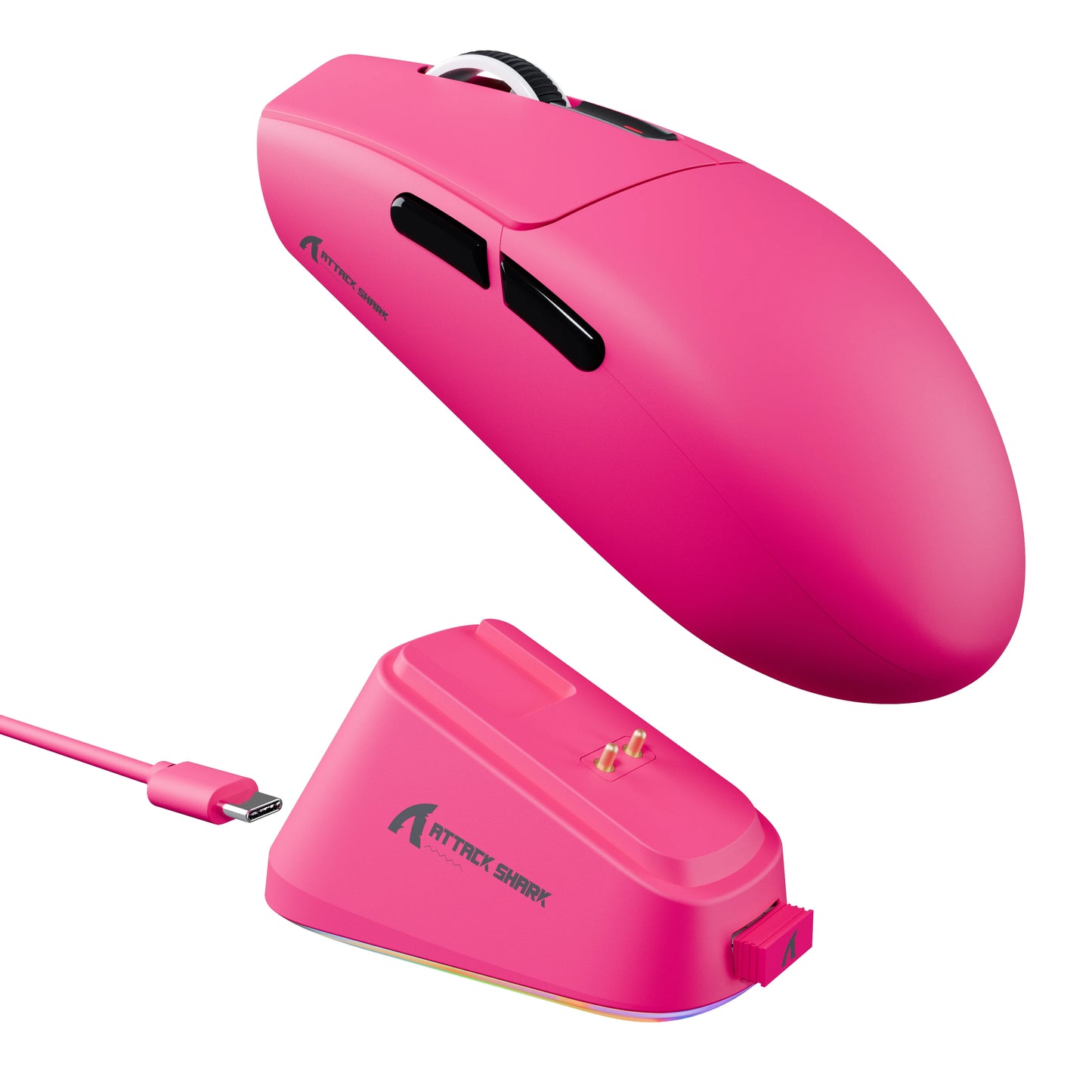 ATTACK SHARK G3PRO Tri-Mode Wireless Gaming Mouse with Charging Dock, 25000 DPI Ultra Lightweight Gaming Mouse, PAW3311 Sensor, Bluetooth & 2.4GHz