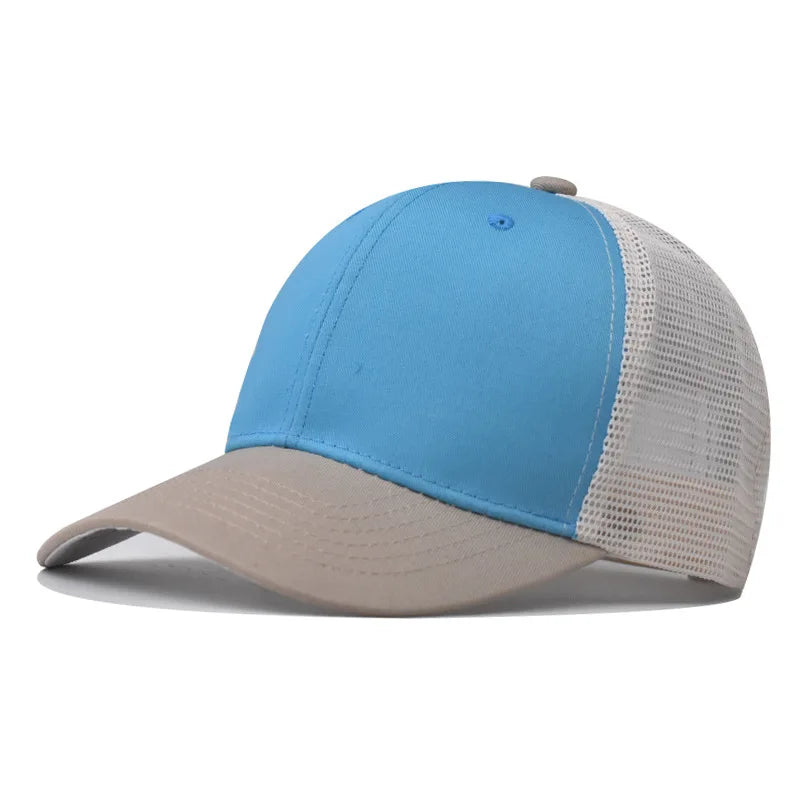 Cappellino da baseball per adulti, cappellino a rete, visiera curva poco profonda, cappello unisex, cappello estivo, cappello traspirante, cappellino da ombra, cappellino per primavera e autunno, cappellino hip hop aderente