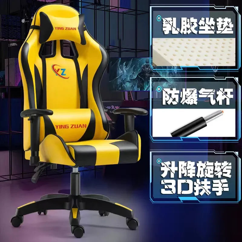 Ergonomic Office Chair Modern Gaming Chair with Rotatable Design, Comfortable Breathable Executive Desk Chair with Armrests for Home & Office