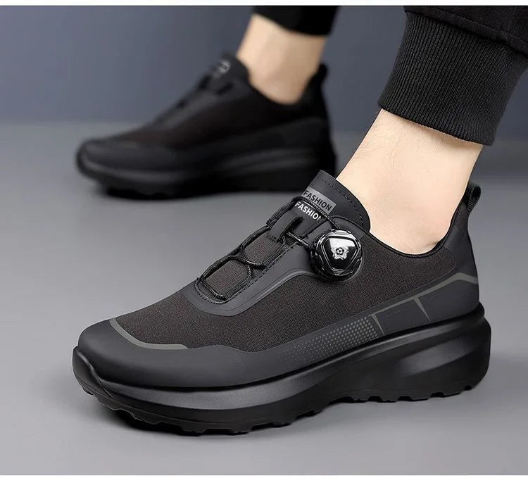 Outdoor men's sneakers 2026 new spring and summer thick soled sports shoes men's hiking daddy shoes casual footwear for men
