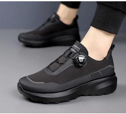 Outdoor men's sneakers 2026 new spring and summer thick soled sports shoes men's hiking daddy shoes casual footwear for men