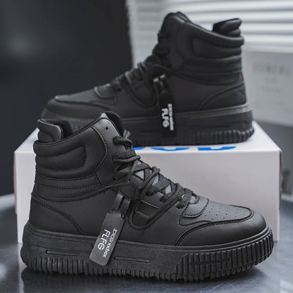 Modische Freizeit-Sneaker, High-Top-Skateboard-Schuhe, Studentenstiefel, Herren und Damen, trendig, strapazierfähig, zweifarbig, für Paare