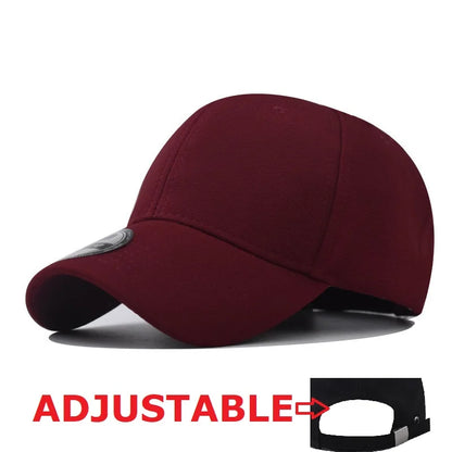 Casquettes Snapback fermées à l'arrière, non réglables, pour homme, de qualité, style hip-hop, ajustées, pour adulte, couleur unie, casquettes de baseball, 57-58 cm, pour petits visages