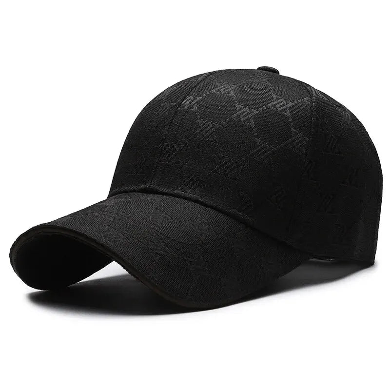Four Seasons New Sunscreen Baseballkasket med tre syede linjer til mænd og kvinder, casual kasket, netrød, distressed, 1841 Hat