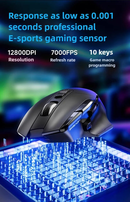 G2 Wired Gaming Mouse 12800 DPI RGB Gaming Mouse with 9 Programmable Buttons, 1000Hz Polling Rate, Ergonomic Wired Gaming Mouse for PC & Laptop