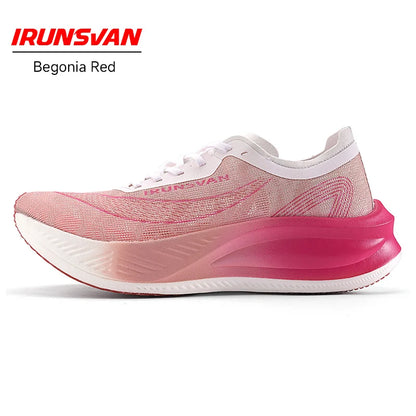 Scarpe da maratona IRUNSVAN con soletta in carbonio: scarpe sportive professionali, stabili, con supporto, assorbimento degli urti, ultraleggere e con ottimo rimbalzo