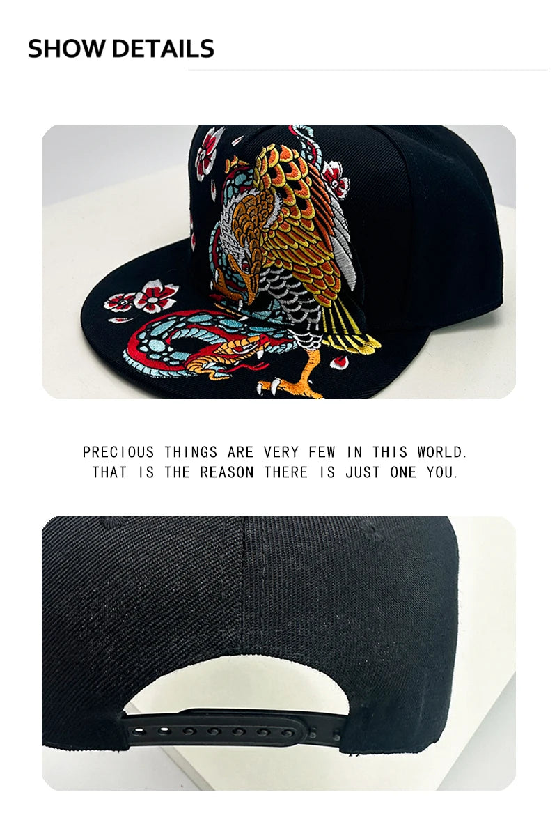 China Chic Pattern Embroidery Baseball Hats Breathable New Unisex Ethnic Style Peaked Caps Versatile Sunshade Hip Hop Fashion
