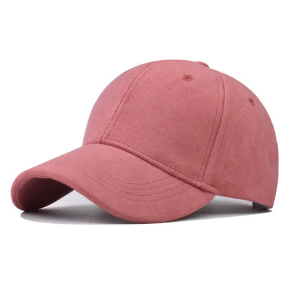Afslappede baseballkasketter til kvinder og mænd – modekasketter i ruskind til efterår og vinter – udendørs solkasketter – snapback-kasketter – unisex-kasketter i ensfarvet design – hiphop-kasketter