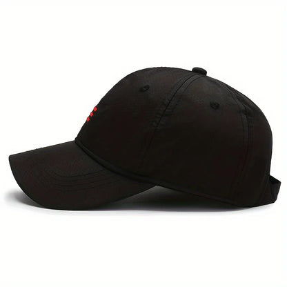 Quick-Dry, Breathable Baseball Cap - Adjustable, Moisture-Wicking Sun Hat for Outdoor Sports & All Seasons
