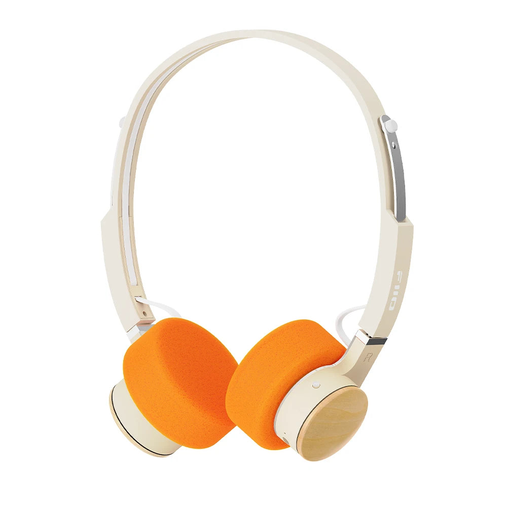 FIIO EH11 On-Ear Bluetooth Headphones – Hi-Res LDAC Wireless Bass Headset, 30H Battery, Dual Device Connection & Lightweight Retro Design