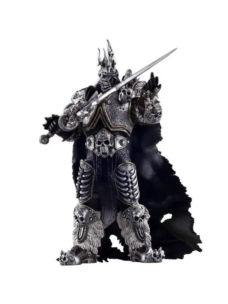 16cm World of Warcraft Game Figure Lich King Arthas Death Knight Standing Frostmourne Desktop Ornaments Collect Festival Gifts