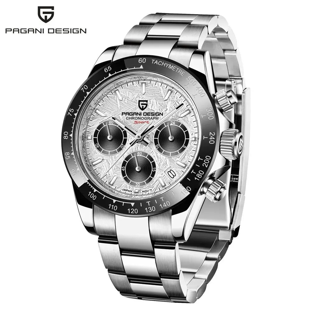 2026 New PAGANI DESIGN Chronograph Luxury Quartz Wrist Watch For Men Automatic Date 100M Waterproof JAPAN VK63 Movt Reloj Hombre