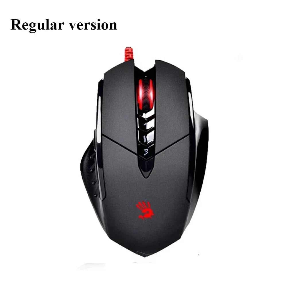 Bloody V7M trådbunden mus RGB lätt ergonomisk design 4000dpi PC kontor e-sport gaming makroprogrammerbar mus för CF LOL CS