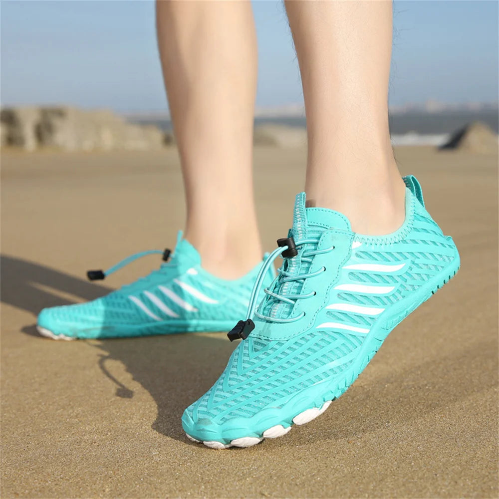Unisex Quick Dry Water Shoes Men Women Colorful Beach Swimming Surfing Seaside Aqua Shoes Couple Barefoot Upstream Sneakers