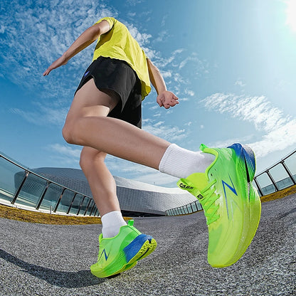 Scarpe da corsa da uomo Marathon, scarpe sportive specializzate, traspiranti, leggere, da donna, antiscivolo, con soletta in carbonio, comode sneakers