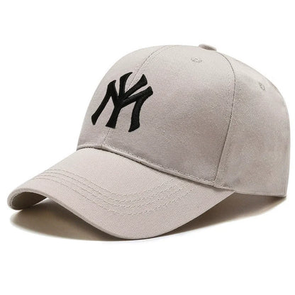 Modebaseballkasketter i bomuld med broderede bogstaver, justerbar, unisex, hiphop, trucker-kasket, afslappet snapback-kasket, udendørs sport, hverdags-kasket