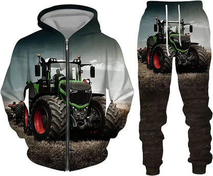 New 3D printed long sleeved hooded sweatshirt set for spring and autumn men's sportswear zipper sweatshirt, Produit gaming premium Fraquane, nouvelle génération