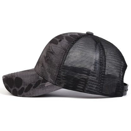 Cappellino da baseball da uomo mimetico, cappello estivo da sole, cappellino da baseball militare mimetico, cappellino tattico traspirante per attività all’aperto