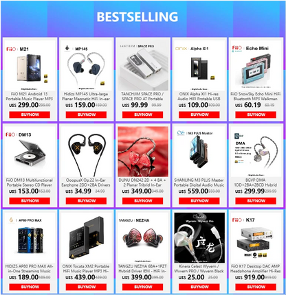 Auriculares audiófilos magnéticos planares FiiO JT7 – Auriculares HiFi con cable circumaurales con transductor de 95x86mm, diadema ajustable y cable de 4.4mm/3.5mm