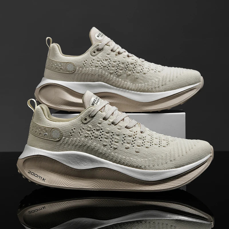 Nieuwe hardloopschoenen voor heren, sportief en casual, luxe modieuze sneakers, lichtgewicht, ademend, comfortabel voor joggen en wandelen