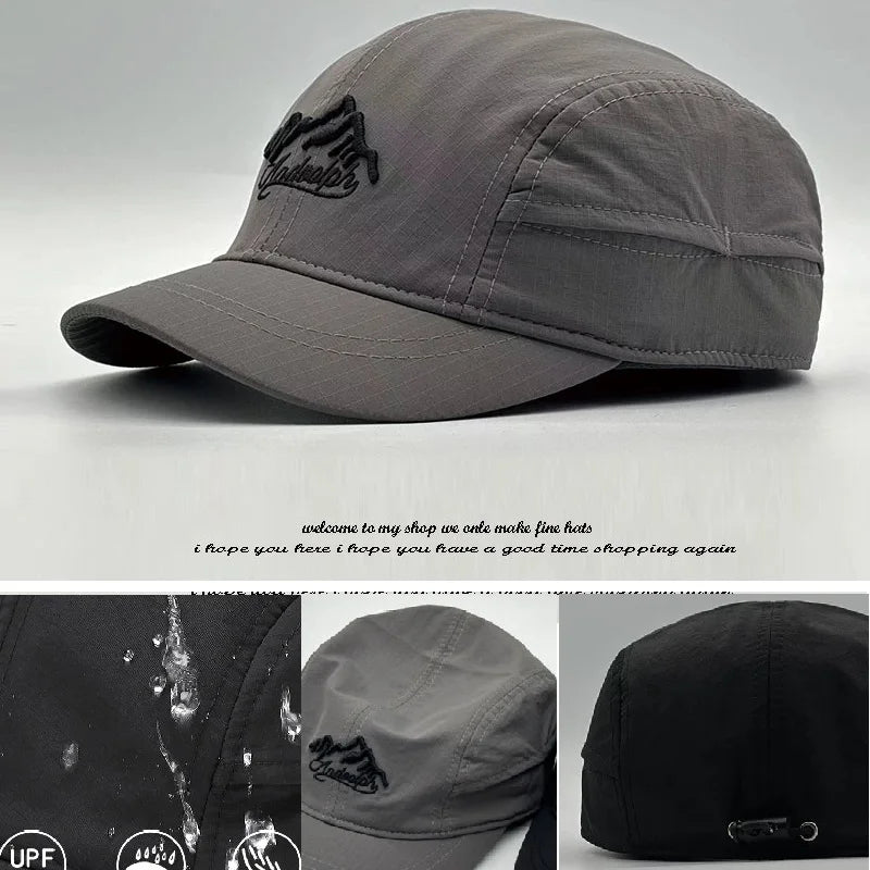 Gorra de béisbol para hombre con cabeza grande, parte trasera cerrada, ala corta de 5 cm, gorras ajustadas de malla, gorras elásticas totalmente cerradas, tallas 56-60 cm y 61-65 cm
