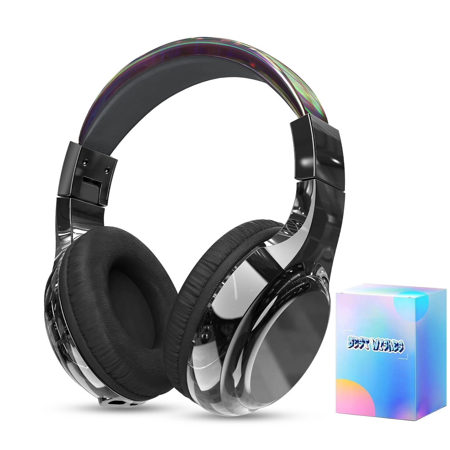 Gradient Kids Bluetooth Headphones Over Ear Girls Wireless Headphones With Mic Foldable Lightweight Headset Forfor School Travel