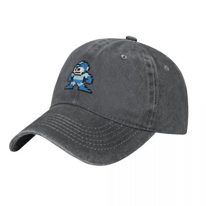 Czapka z daszkiem Megaman 8-bitowa, nowa, urocza, w stylu vintage, luksusowa, dla mężczyzn i kobiet