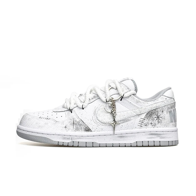 Custom Sneakers Nike Dunk Low "Wao" Special Gift Bag Edition High Street Deconstructed Hand-Painted Oriental Gradient For Men