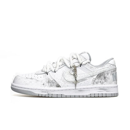 Custom Sneakers Nike Dunk Low "Wao" Special Gift Bag Edition High Street Deconstructed Hand-Painted Oriental Gradient For Men
