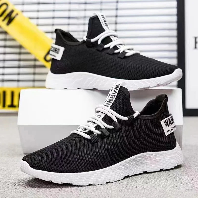 Leichte Herren-Sneaker, lässige Mesh-Sportschuhe für den Sommer, Outdoor-Schuhe für Herren mit weicher Sohle, atmungsaktiv, komfortabel und modisch, trendige Laufschuhe