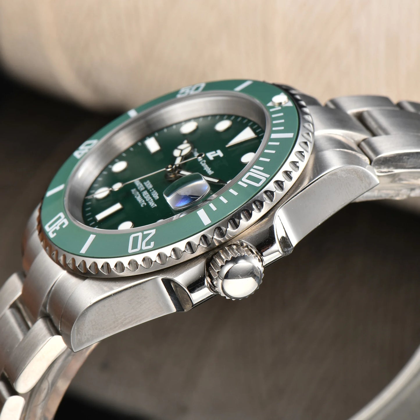 DWAYNE CAMPBELL Top Luxury NH35 Men's Automatic Mechanical Watch Waterproof Luminous Sapphire Glass Classic Business Wristwatch