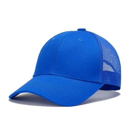 Baseballkasket til mænd og kvinder, sommer, udendørs, camouflage, solhat, åndbar mesh-kasket, ensfarvet, snapback, casquette, benfarvet, til mænd