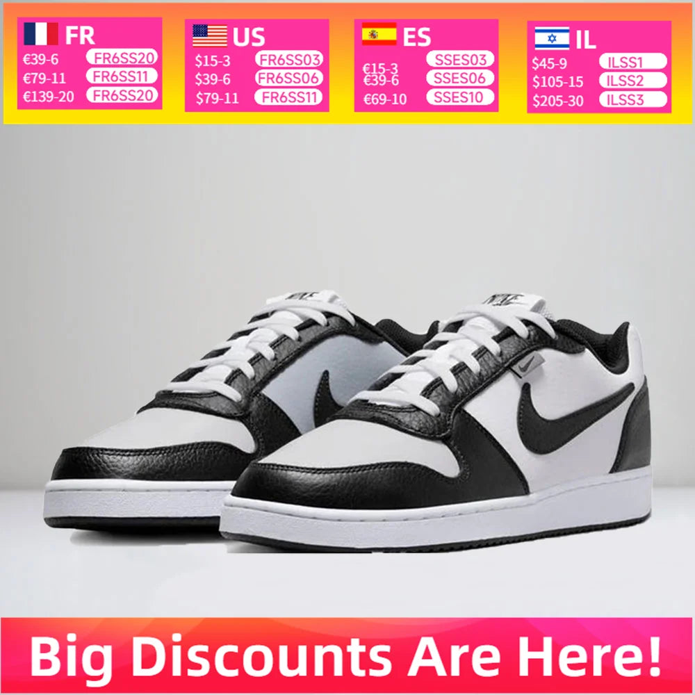 Nike EBERNON Low Premium Sneakers Κλασικό ρετρό σχέδιο Άνεση Απορρόφηση κραδασμών Καθημερινή ανθεκτική χρήση Unisex AQ1774-102