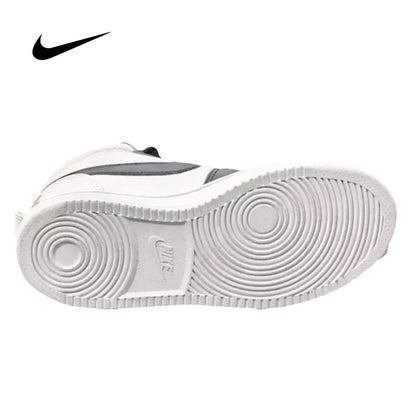 NIKE Zapatillas Court Borough Mid blancas unisex de caña alta para entrenamiento y uso casual otoño/invierno (844906-100)