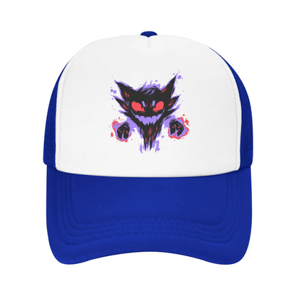 Haunter Gengar Trucker Hat Mesh Baseball Caps Snapback Caps Pokemon Pocket Anime Dad Hat Trucker Hat Adjustable Sport Cap Summer