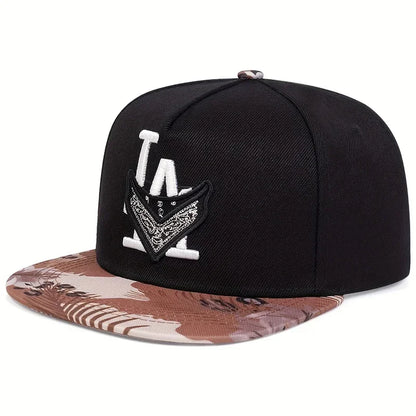 Unisex Los Angeles Embroidery Hip-hop Hats Spring Autumn Outdoor Adjustable Casual Baseball Caps Trucker Caps Sunscreen Hat