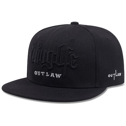 Casquette à bord plat « Thug LIFE » pour enfants, casquette streetwear hip-hop pour hommes, casquette de cyclisme, de pêche et de protection solaire pour femmes, casquette de baseball ajustable