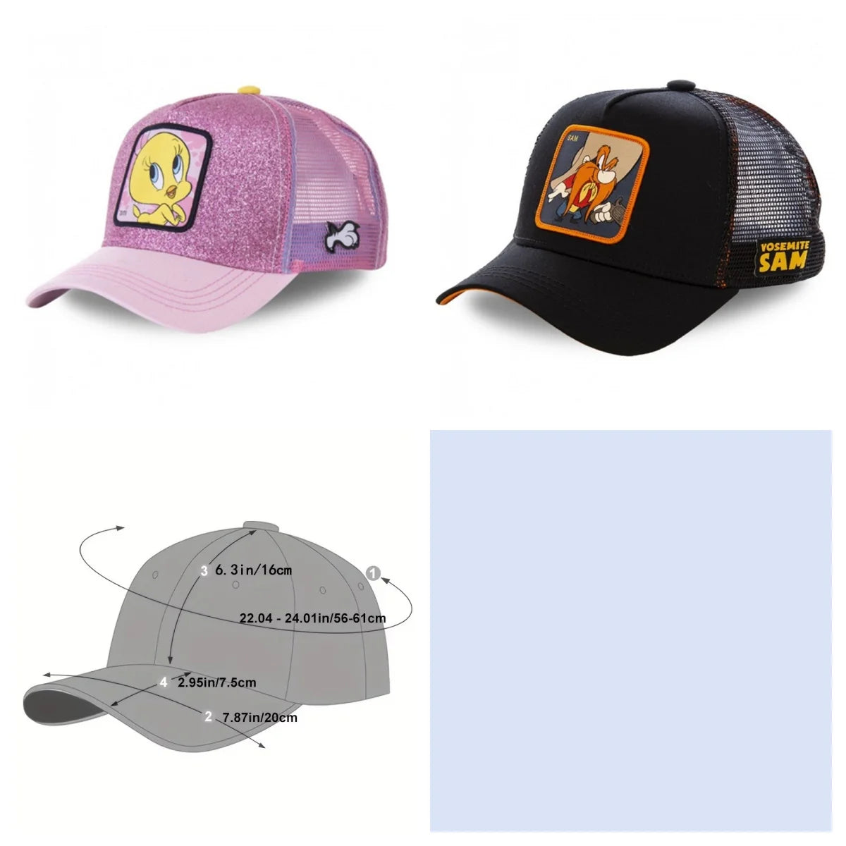 Hot Sale Unisex Anime Cartoon Cap High Quality Patch Draw Baseball Cap Men Trucker Hat