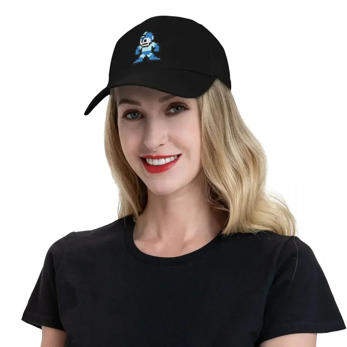 Megaman 8-bits baseballpet, zomerhoed, strandhoed, heren, golfkleding, dames