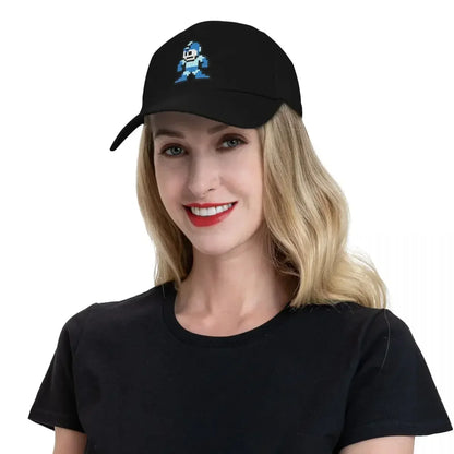 Megaman 8-bits baseballpet, zomerhoed, strandhoed, heren, golfkleding, dames