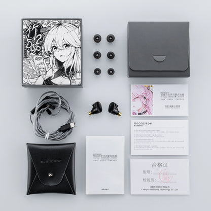 MOONDROP CHU II DSP Wired In-Ear Earphones HiFi Dynamic Driver IEM Earbuds with Detachable 0.78mm Cable
