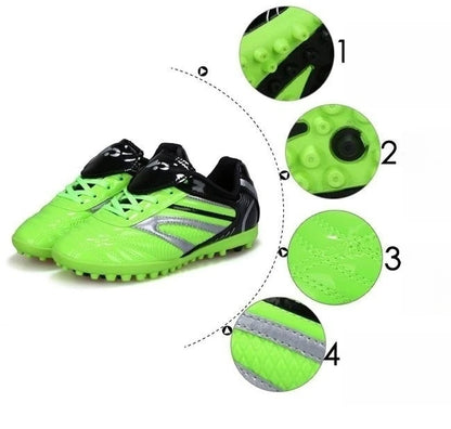Chaussures de football pour homme, chaussures de sport, nouvelles, en cuir, grandes tailles, tige haute, crampons, baskets d'entraînement, confortables