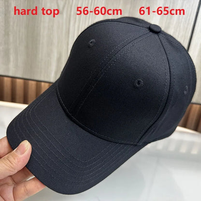 Baseball Caps for Big Head Men Women XXL Oversize High Crown Adjustable Plain Solid Snapback Hats 56-60cm 60-65cm