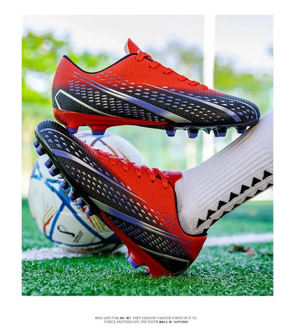 Hohe wasserdichte Fußballschuhe für Herren, rutschfest, robust, mit Stollendesign, atmungsaktivem Futter, für Outdoor-Rasenplätze, Profi-Fußball